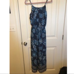 Altar’d State Blue Paisley Romper/Jumpsuit